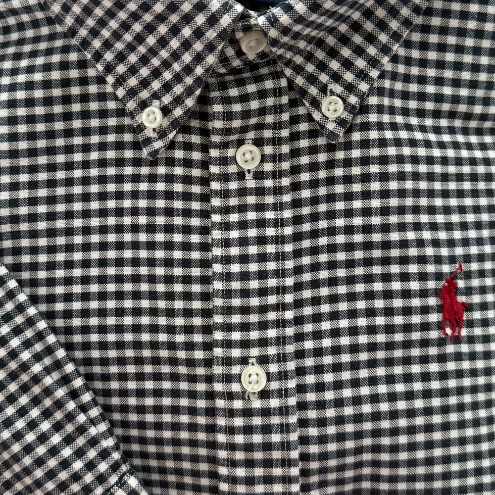 Ralph Lauren Gingham Black and White Women Shirt
